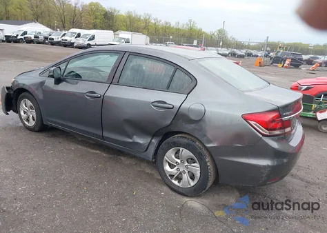 2013 Honda Civic Lx from USA, damaged, VIN 2HGFB2F54DH565745